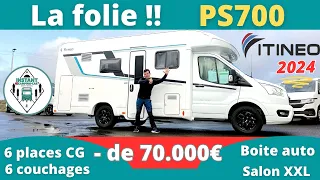 Configuration familiale INCROYABLE ! Présentation ITINEO PS700 collection 2024 *Instant Camping-Car*