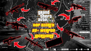 GTA V -  New 20+ Rare Weapon Locations in Story Mode (XBOX, PC, PS4, PS5)
