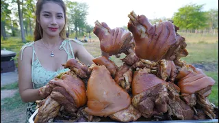 Cook pork leg braised recipe and eat - Amazing cooking