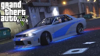 Grand Theft Auto 5 | 2 Fast 2 Furious Car Build: Skyline GTR R34