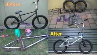 Rusted bmx restoration montage (Stereo bmx)