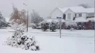 Snow in Christchurch, New Zealand