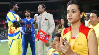 Chennai Rhinos Captain Vishal Making Fun Of Karnataka Bulldozers Captain kiccha sudeep | CCL