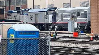 BNSF/Metra Railroad Yard in downtown Chicago by 18th St.