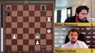 ENGLISH OPENING!! Magnus Carlsen vs Hikaru Nakamura || Rapid Chess 2021