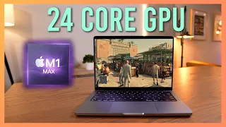 M1 Max 24 core GPU TESTED in games and benchmarks!