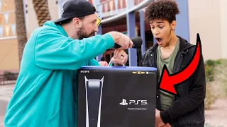 Giving Strangers The Playstation 5 For Answering This Question Correctly..