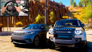 Forza 5 : Range Rover Velar - Land Rover Defender | Steering Wheel + Shifter Gameplay 4K