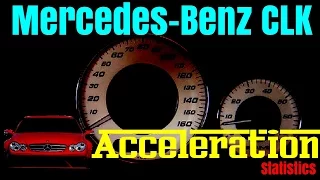Mercedes-Benz CLK w209 0-60 0-100 Acceleration Statistics | All engines - 270 CDI 350 AMG 63 55 500