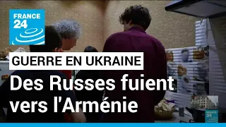 La fuite des ressortissants russes vers l'Arménie • FRANCE 24