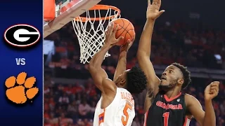 Clemson vs. Georgia Men's Basketball Highlights (2016-17)