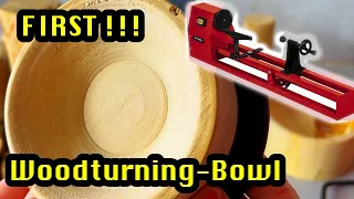 Our First Selfmade Woodturning Bowl Einhell Drechselbank TC-WW 1000 #diy #DoItYourSelf #simple