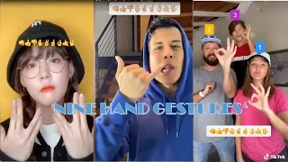 lalala-When I popped off, the nine hand gestures to do with friends tik tok compilation new trend