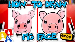 How To Draw The Pig Face Emoji 🐷