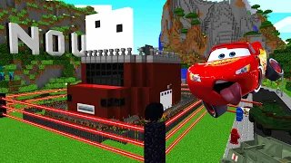 CREAMOS LA CASA MÁS SEGURA DE RAYO MCQUEEN DE CARS EN MINECRAFT 😱