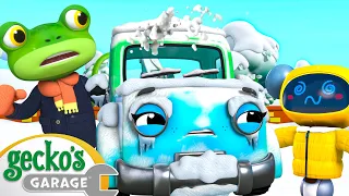 Tilly Tow Truck's Snowball Rescue | Gecko's Garage | Vehicle Repair Cartoons | Bus, Trucks and Cars