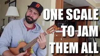 How to solo to any song with just one scale - Pentatonic Scale Ukulele Tutorial