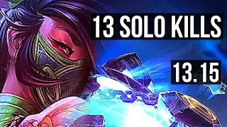 AKALI vs XERATH (MID) | 13 solo kills, Legendary, 19/2/6, 1.3M mastery | EUW Diamond | 13.15