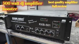 DJ Amplifier 500 watt ka booster Amplifier full review & testing #amplifier #dj #realaudio #djviral