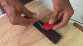 A Homemade Upholstery Button - Upholstery/furniture