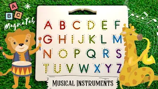 ABC Musical Instruments - Learn to write ABC´s with MAGNATAB