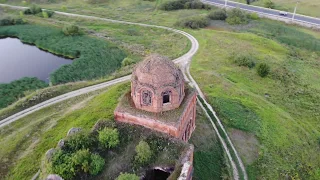 Аэросъемка Рязанская обл., Пронский район, с. Абакумово. храм Илии Пророка