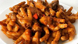 Easy and simple way to cook spicy chicken feet #chickenfeet