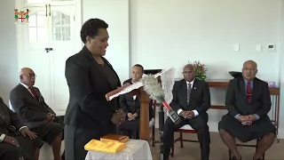 Fiji President officiates at the  Swearing In Ceremony for 5 newly appointed Judiciary Officers