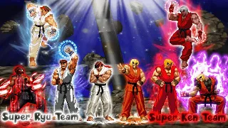 [MUGEN] Super Ryu Team vs Super Ken Team