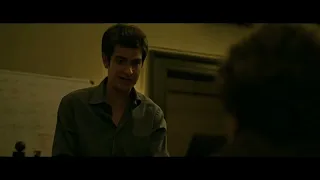 Eduardo finds out about cease and desist letter. (The Social Network)