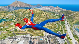 GTA 5 Best Ragdolls Spiderman Jumps Fails EP64 (Euphoria Physics)