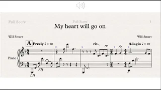 Titanic: My heart Will Go On (Piano cover) - Arqam Sajid Transcription