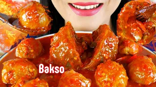 ASMR BAKSO BERANAK DALAM KUAH LAVA | EATING SOUNDS