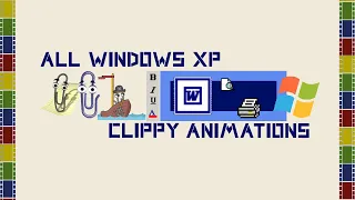 ALL WINDOWS XP CLIPPY ANIMATIONS