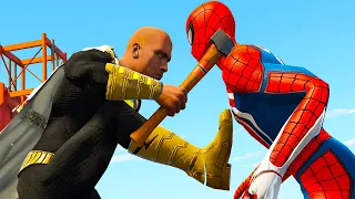 GTA 5 - Black Adam VS Spider-Man - The Ultimate Fight - Epic Ragdolls And Fails #123