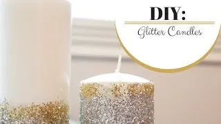 DIY: Glitter Candles | MORESAVANNAH