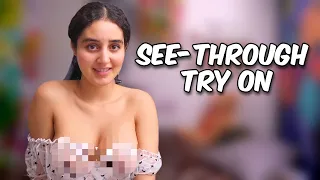 See-Through Try On Haul | Transparent Lingerie and Clothes [4K]