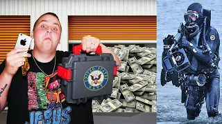 I Bought a NAVY SEALS Storage Unit and it was FULL OF MONEY FLOOR TO CEILING! Storage Unit Finds