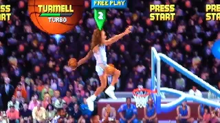 NBA JAM: Tournament Edition ARCADE 1UP Secret Character Codes, plus Attract Mode and Gameplay!!