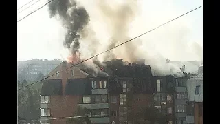 Пожар в Королёве Юбилейный 26.08.2018