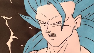 How to draw Goku SSGSS SSJ3 style.悟空超サイヤ人ゴッド超サイヤ人の息子を描画する方法.