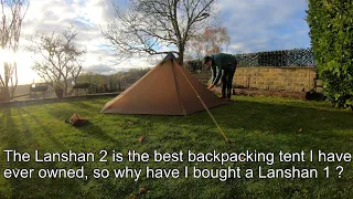 Lanshan 1 lightweight tent for wild camping and backpacking. High quality for under £100.