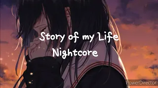 Story Of My Life - Nightcore | Female Version | Short Version (Lyrics)