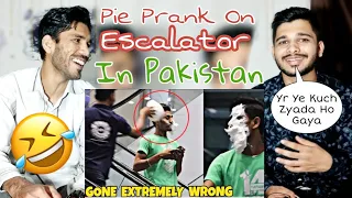 Indian Reacts To Pie Prank On Escalator | Amanah Mall | Prank In Pakistan | M Bros