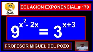 ECUACION EXPONENCIAL #170