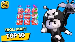 VOUS ÊTES PAS PRÊT... 😲 BEST OF TOP 10 TROLL Map Survivant  Brawl Stars Ep18