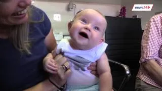 Watch the incredible moment a Cape Town baby hears for the first time