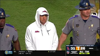 Tennessee Final Play vs Ole Miss and Lane Kiffin Post game interview