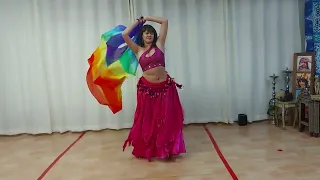 Dança do ventre com véu - Coreografia - Letícia Bellydance