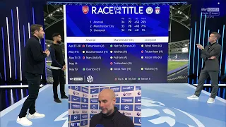 Brighton 0-4 Man City | Pep Guardiola On the title race: "It's difficult to catch [Arsenal on goal.